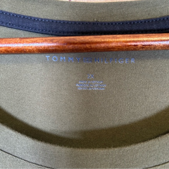 TOMMY HILFIGER Womens Plus Size T Shirt Dress Olive Green 2X #151 - Picture 5 of 16